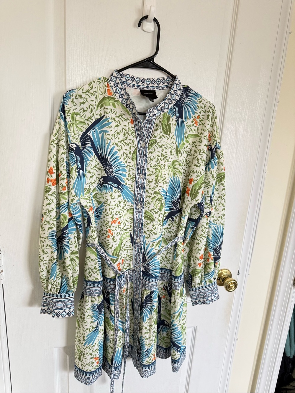 Alex Marie Wren Floral Bird Print mini Dress - Picture 5 of 9